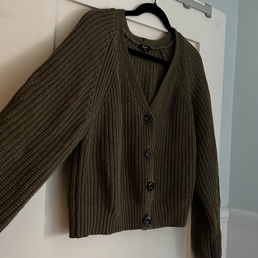 Rails Josie Cardigan In Olive Size M - image 6